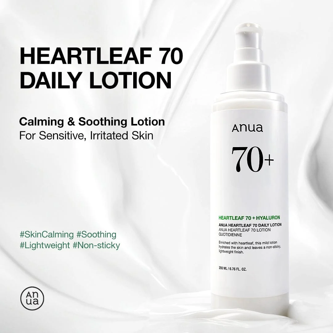 Anua Global Moisturizer 200ml Heartleaf 70% Daily Lotion