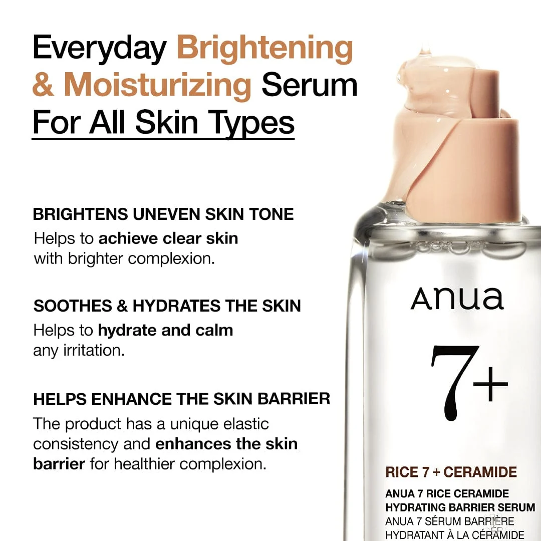 Anua US Ampoule/Serum 50ml Rice Ceramide 7 Hydrating Barrier Serum