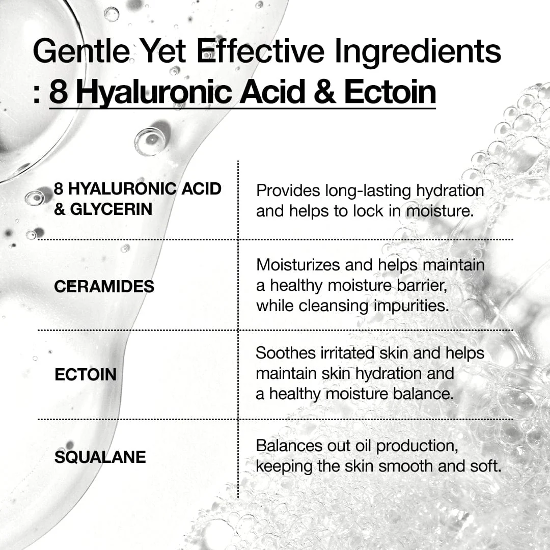 Anua US Cleanser 150ml 8 Hyaluronic Acid Moisturizing Gentle Gel Cleanser