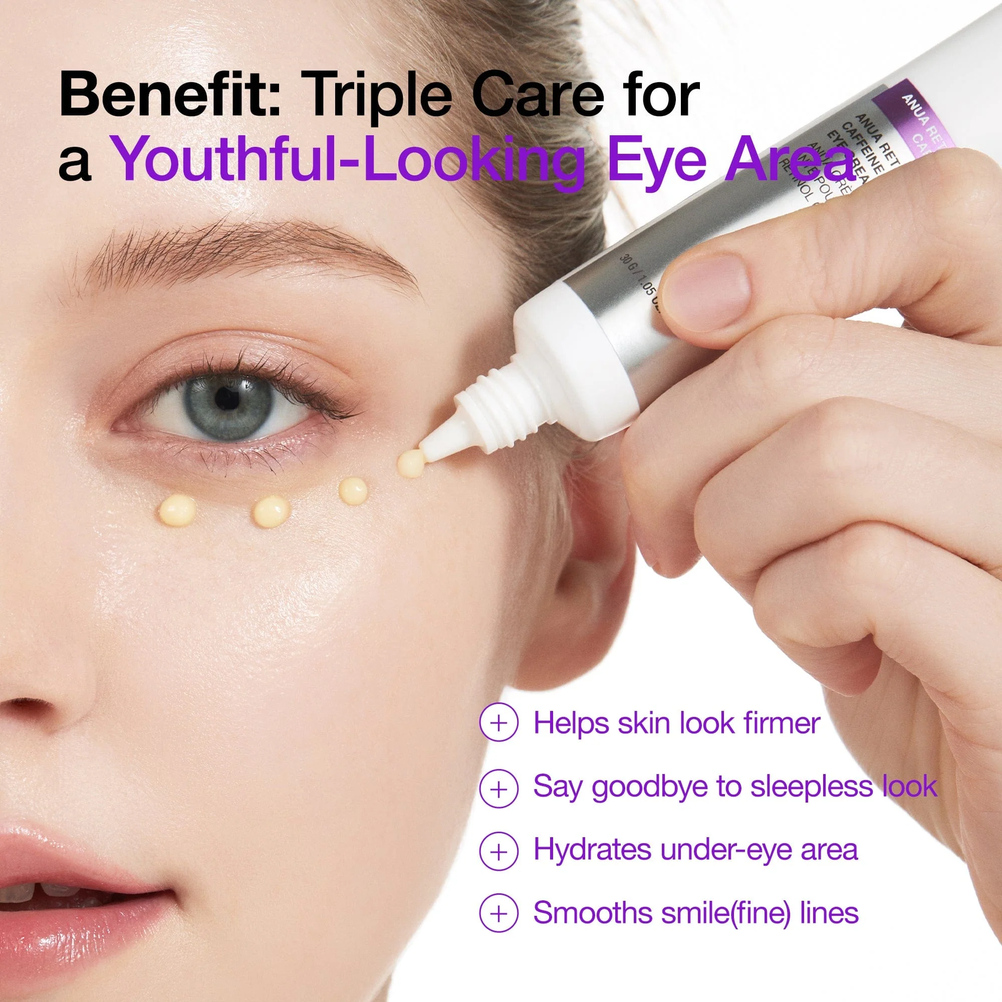 Anua US Moisturizer Retinol 0.1 Caffeine Revitalizing Eye Cream