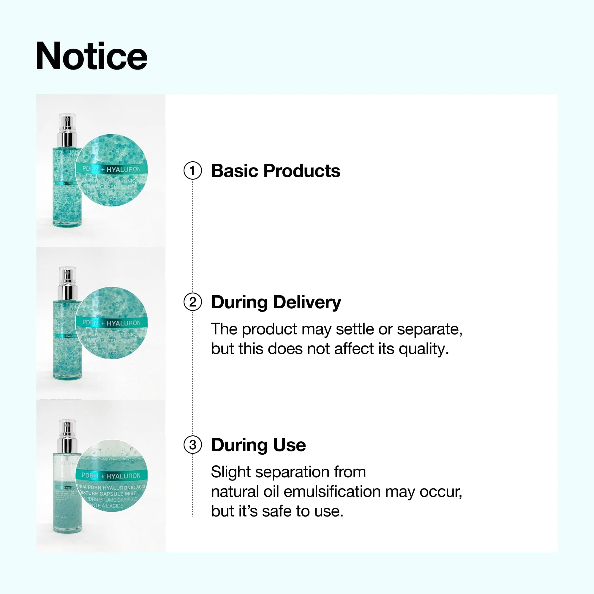Anua US PDRN 100 Hyaluronic Acid Hydrating Capsule Mist 100ml PDRN 100 Hyaluronic Acid Hydrating Capsule Mist 100ml