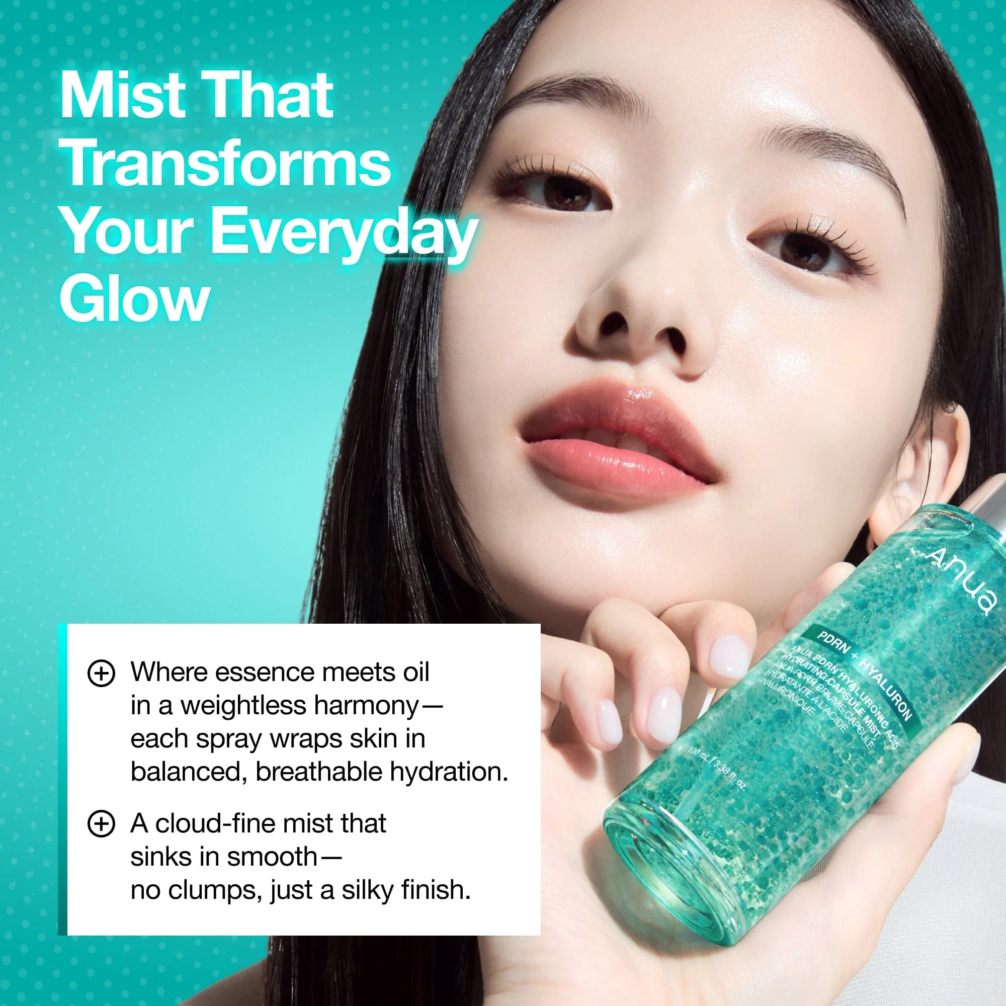Anua US PDRN 100 Hyaluronic Acid Hydrating Capsule Mist 100ml PDRN 100 Hyaluronic Acid Hydrating Capsule Mist 100ml